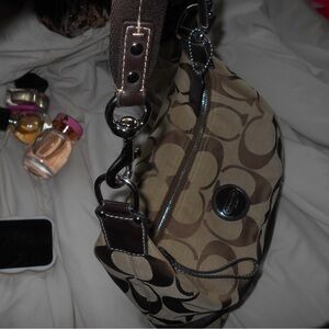 Coach Brown and Tan Hobo Bag